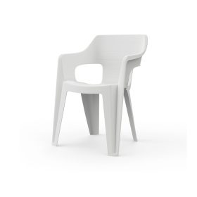 Bilbao Iowback műanyag kartámaszos kerti szék fehér