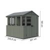 Potting shed kültéri műanyag ház