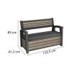 Decocoat műanyag kerti pad/tároló 227 L