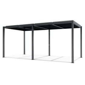 LUXE pergola 5,8x4m antracit LED világítással