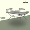 Melfi fém mesh kerti asztal 150x90x75 cm
