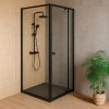 Flexi 90x90 cm sarokba szerelhető szögletes zuhanykabin zuhanytálca nélkül