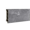 Vinyl SPC padlószegély Fjord márvány mintás sötét szürke 2400x60x12 mm