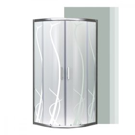   Spirit Bamboo 90x90 cm íves zuhanykabin zuhanytálca nélkül