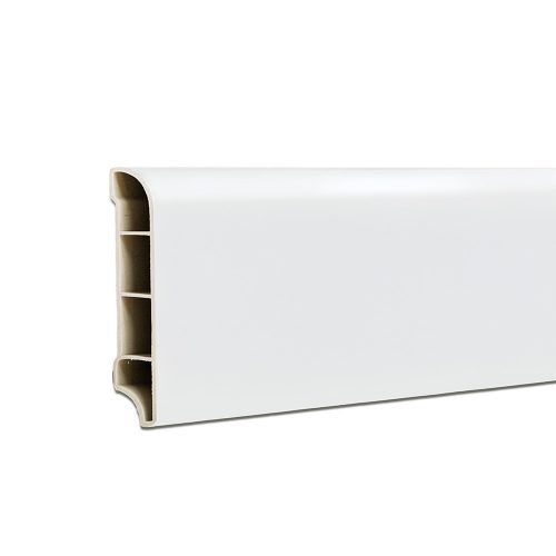 Vinyl SPC padlószegély Snow white 2400x60x12 mm