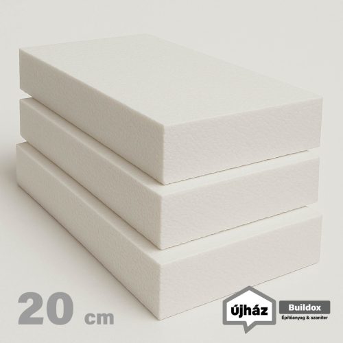 EPS-80 homlokzati hőszigetelő polisztirol lemez 20 cm vastag (50x100 cm)