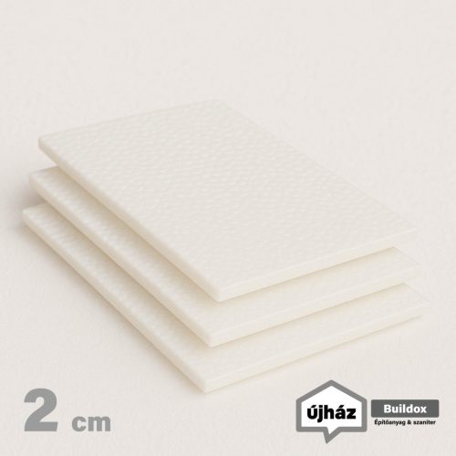 EPS-80 homlokzati hőszigetelő polisztirol lemez 2 cm vastag (50x100 cm)