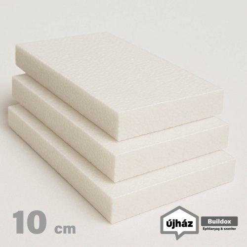 EPS-100 lépésálló hőszigetelő polisztirol lemez 10 cm vastag (50x100 cm)