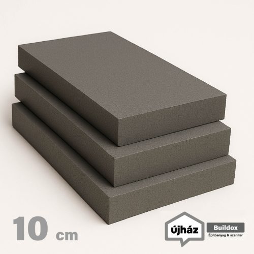 EPS-80 grafitos homlokzati hőszigetelő polisztirol lemez 10 cm vastag (50x100 cm)