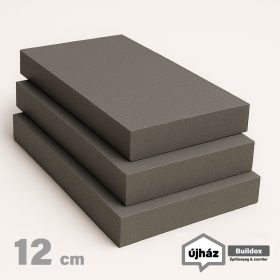   EPS-80 grafitos homlokzati hőszigetelő polisztirol lemez 12 cm vastag (50x100 cm)