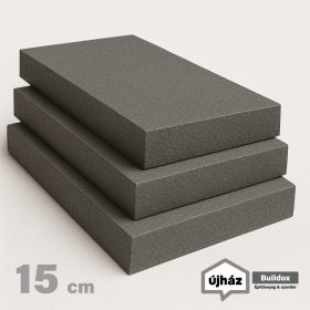   EPS-80 grafitos homlokzati hőszigetelő polisztirol lemez 15 cm vastag (50x100 cm)