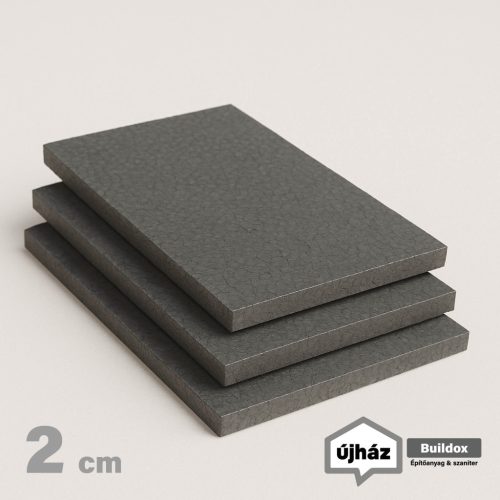 EPS-80 grafitos homlokzati hőszigetelő polisztirol lemez 2 cm vastag (50x100 cm)