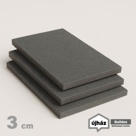   EPS-80 grafitos homlokzati hőszigetelő polisztirol lemez 3 cm vastag (50x100 cm)