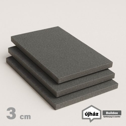 EPS-80 grafitos homlokzati hőszigetelő polisztirol lemez 3 cm vastag (50x100 cm)