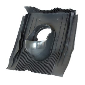   Terrán Univerzális műanyag alapcserép DN125 fekete (10 darab/raklap)