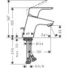 Hansgrohe Focus E2 Mosdócsaptelep egykaros, króm DN15