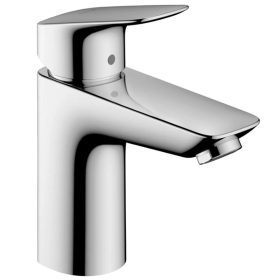   Hansgrohe Logis Mosdócsaptelep 100 egykaros, push-open lefolyó-garnitúrával vízmelegítőkhöz, króm