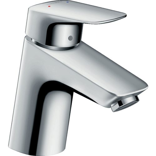 Hansgrohe Logis Mosdócsaptelep 70 egykaros, push-open lefolyógarnitúrával, króm