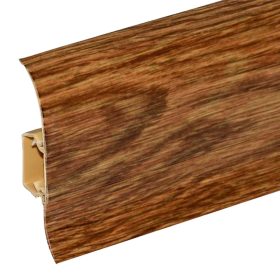   Salag NGF 56 mm PVC parketta szegélyléc gumis szegéllyel 2,50 m / szál Öreg tölgy