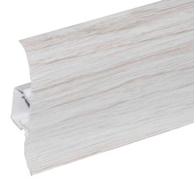   Salag NGF 56 mm PVC parketta szegélyléc gumis szegéllyel 2,50 m / szál Patina juharfa