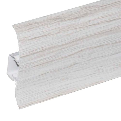 Salag NGF 56 mm PVC parketta szegélyléc gumis szegéllyel 2,50 m / szál Patina juharfa