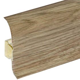   Salag NGF 56 mm PVC parketta szegélyléc gumis szegéllyel 2,50 m / szál Olasz fenyő