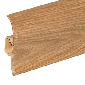   Salag NGF 56 mm PVC parketta szegélyléc gumis szegéllyel 2,50 m / szál Natúr burbon tölgy