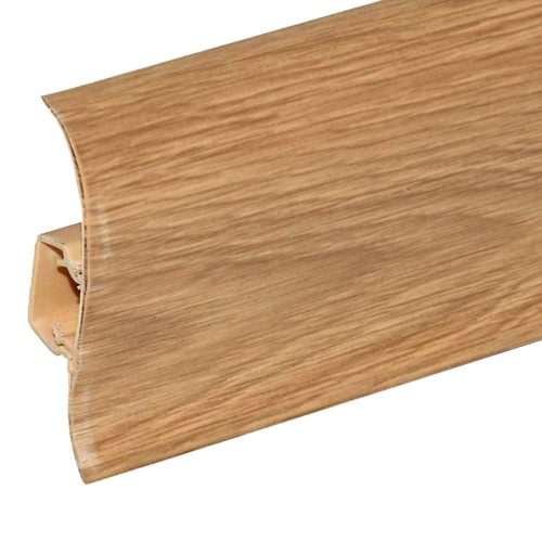 Salag NGF 56 mm PVC parketta szegélyléc gumis szegéllyel 2,50 m / szál Natúr burbon tölgy