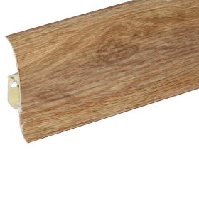   Salag NGF 56 mm PVC parketta szegélyléc gumis szegéllyel 2,50 m / szál Canyon tölgy