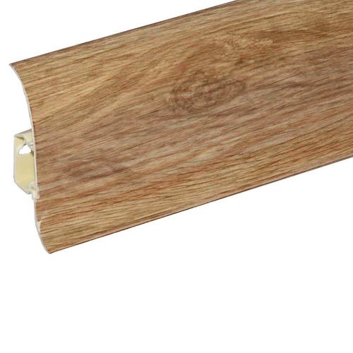 Salag NGF 56 mm PVC parketta szegélyléc gumis szegéllyel 2,50 m / szál Canyon tölgy