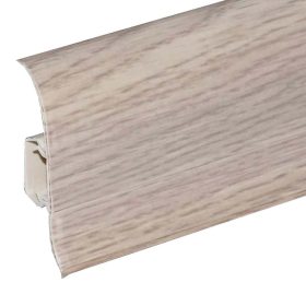   Salag NGF 56 mm PVC parketta szegélyléc gumis szegéllyel 2,50 m / szál Spártai tölgy