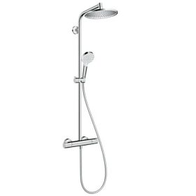   Hansgrohe Crometta S 240 Zuhanyszett  kézi- és fejzuhannyal, termosztátos zuhanycsapteleppel és zuhanytartó rúddal, króm