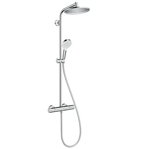 Hansgrohe Crometta S 240 Zuhanyszett  kézi- és fejzuhannyal, termosztátos zuhanycsapteleppel és zuhanytartó rúddal, króm