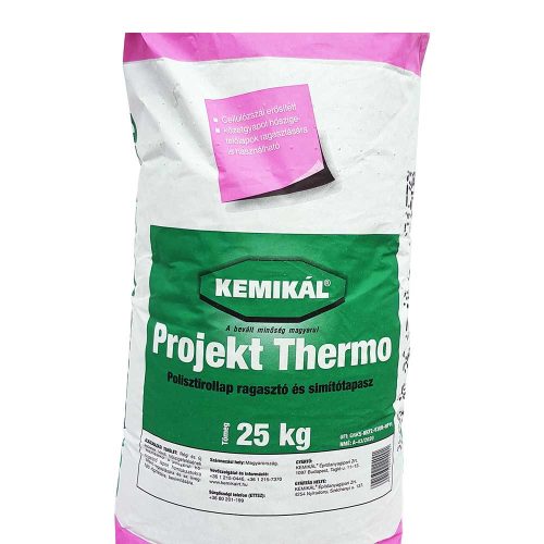 Kemikál Projekt Thermo Polisztirolragasztó és simítótapasz 25kg (48 zsák/raklap)