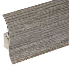   Salag NGF 56 mm PVC parketta szegélyléc gumis szegéllyel 2,50 m / szál Urban Legend