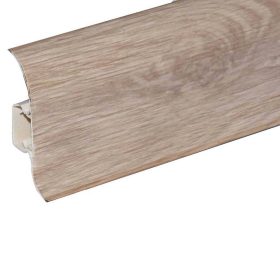   Salag NGF 56 mm PVC parketta szegélyléc gumis szegéllyel 2,50 m / szál Burgundi tölgy