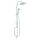 Ferro Squerto Lux kézi- és fejzuhannyal, és zuhanytartó rúddal, króm