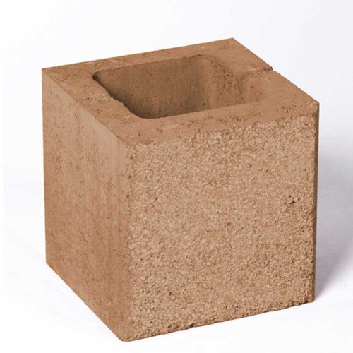 Leier Modern Kerítéskő félkő natúr bézs 20x20x20 cm (80 darab/raklap)