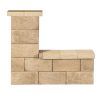Leier Modern Kerítéskő félkő natúr bézs 20x20x20 cm (80 darab/raklap)