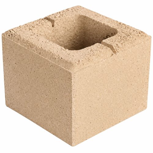 SW Háromkő Kerítéskő félkő bézs 20x20x16 cm (120 darab/raklap)