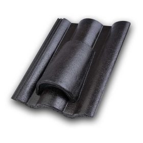   Leier Toscana Lux Szellőzőcserép kupakkal fekete (44 darab/raklap)