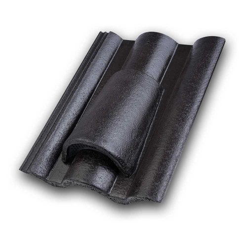 Leier Toscana Lux Szellőzőcserép kupakkal fekete (44 darab/raklap)