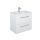 Elita Roma Plus Szett Kompakt fürdőszobaszekrény, 2 fiókkal, mosdóval (60 cm), Magasfényű fehér