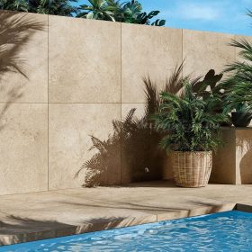 Tuscania Colosseo Plus Beige matt rett. 61x61 cm padlólap