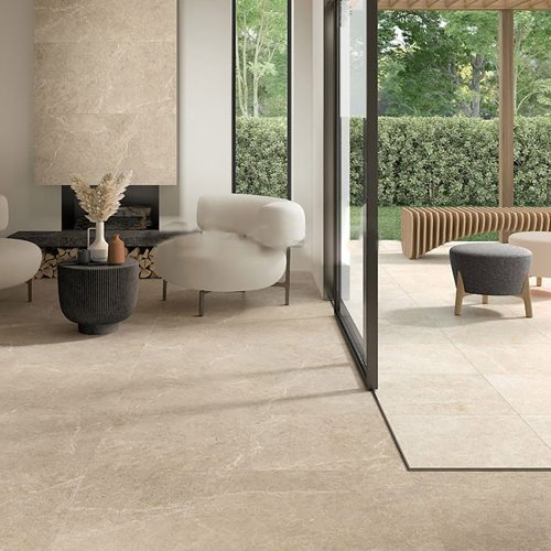 Tuscania Holystone beige matt rett. 61x61 cm padlólap