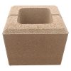 SW Háromkő Kerítéskő félkő dióbarna 20x20x16 cm (120 darab/raklap)