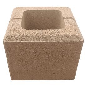   SW Háromkő Kerítéskő félkő dióbarna 20x20x16 cm (120 darab/raklap)