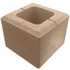SW Háromkő Kerítéskő félkő dióbarna 20x20x16 cm (120 darab/raklap)