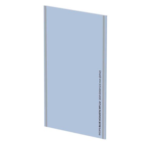 Rigips RF Blue Acoustic Hanggátló tűzgátló gipszkarton 12,5x1200x2000 mm 2,4m2/tábla