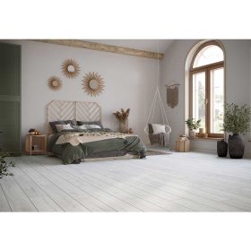 Classen Casa CLASSIC AQUA Energy WR Sartre Oak P hell 8 mm laminált padló, színek: barna, fehér, szürke, padlófűtéshez alkalmazható.